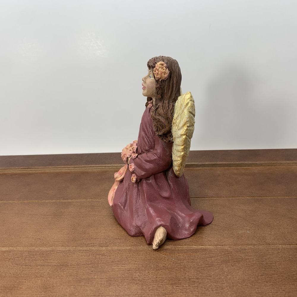 Vintage 1995 A To Z Angel Fairy 5.5" Hand-Painted Resin Figurine Sculpture Decor - Picture 3 of 7